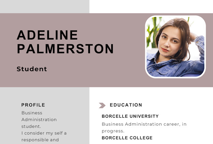 make a resume for work